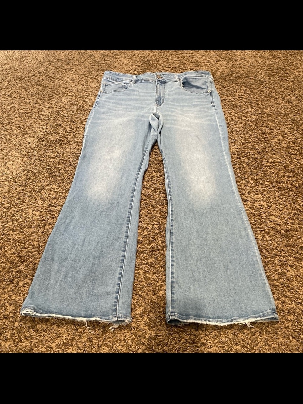American Eagle next level stretch kick boot jeans size 18 short